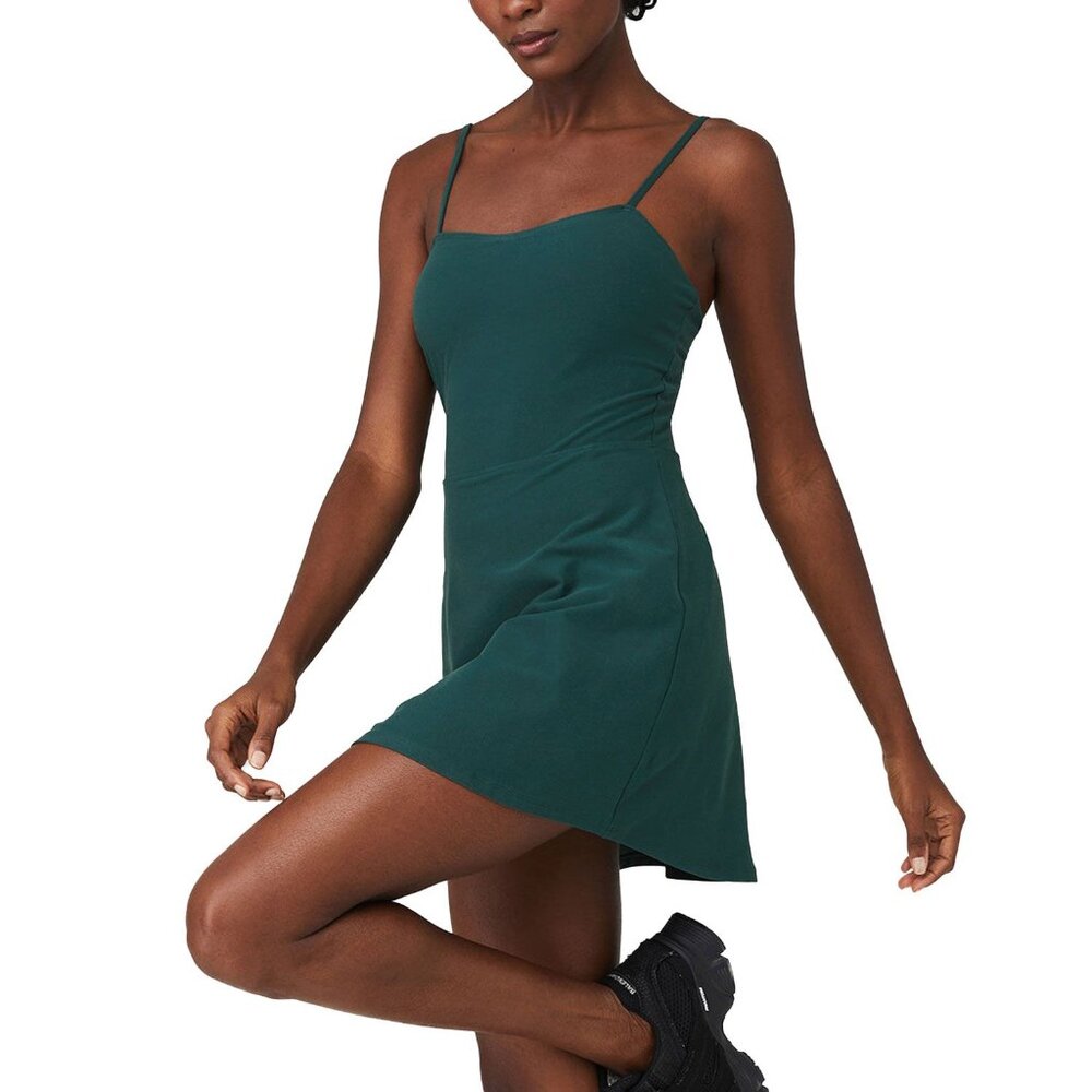 Midnight Green Alosoft Courtside Tennis Dress